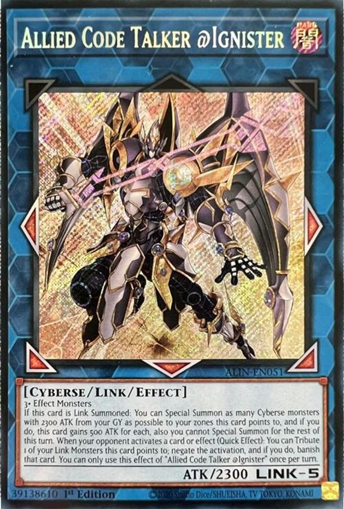 Allied Code Talker @Ignister (ALIN-EN051) - Secret Rare
