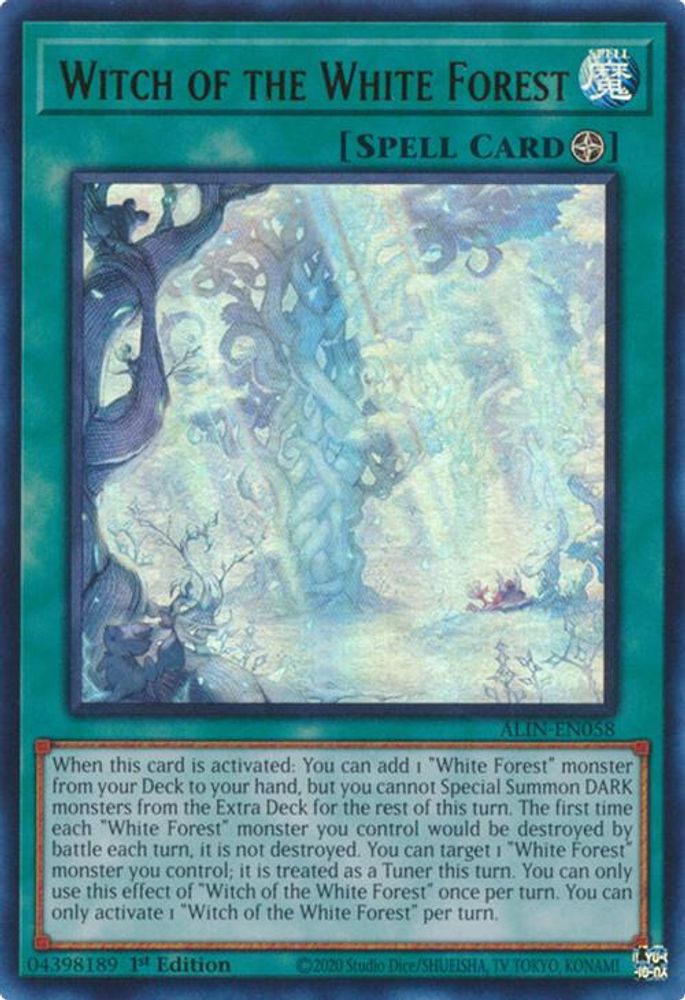 Witch of the White Forest (ALIN-EN058) - Ultra Rare