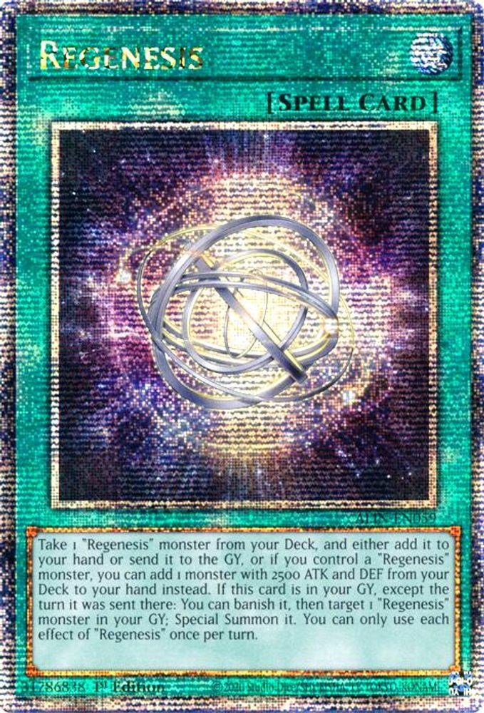 Regenesis (Quarter Century Secret Rare) (ALIN-EN059) - Quarter Century Secret Rare