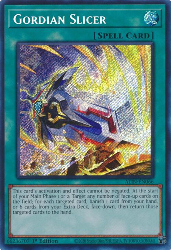 Gordian Slicer (ALIN-EN066) - Secret Rare