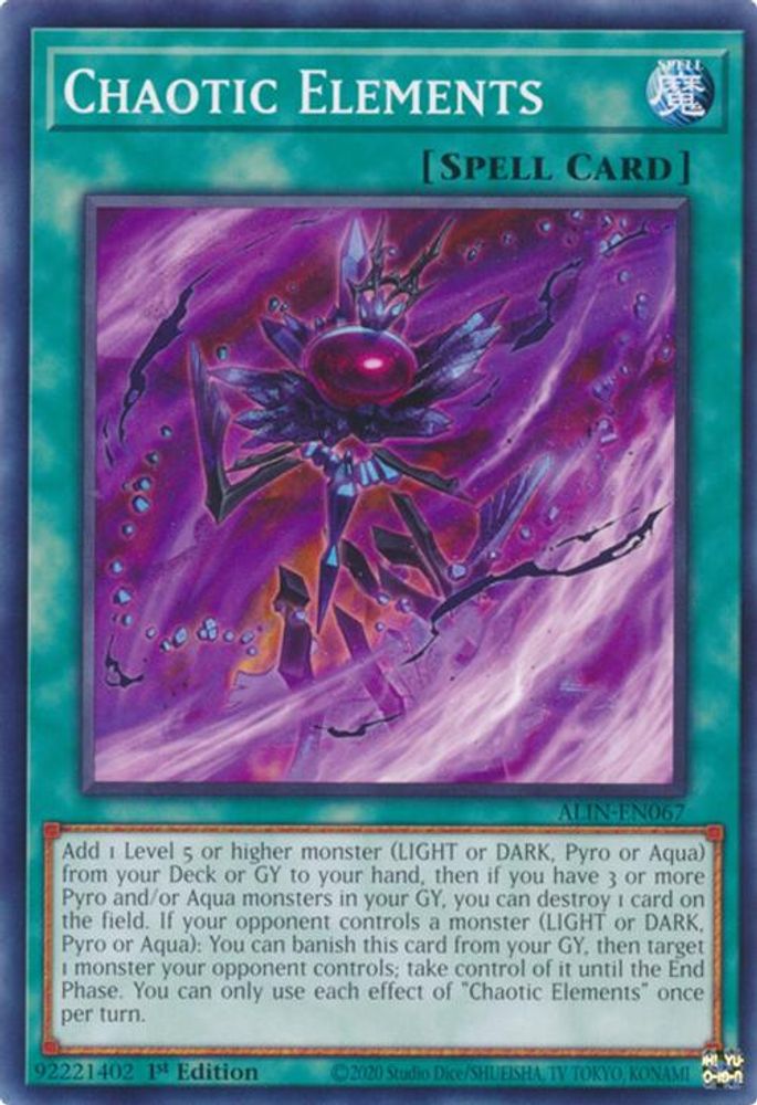 Chaotic Elements (ALIN-EN067) - Common