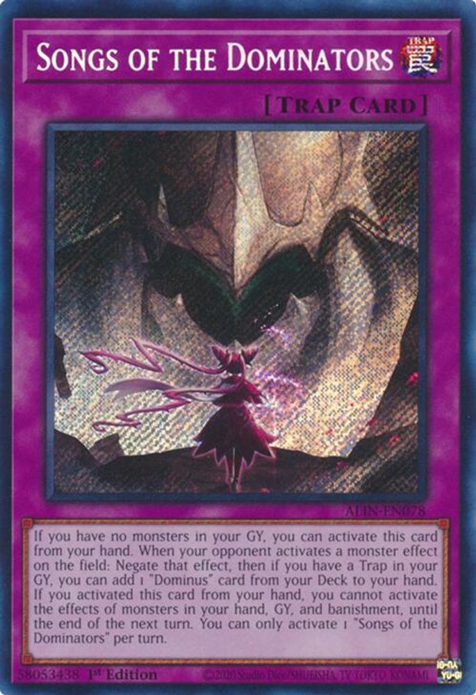 Songs of the Dominators (ALIN-EN078) - Secret Rare
