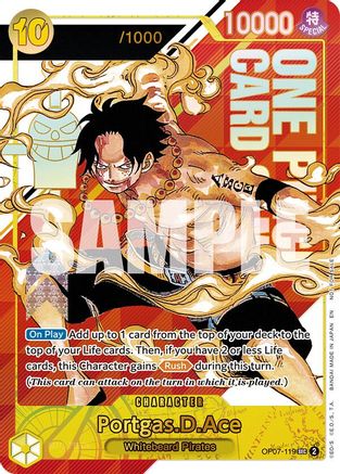 Portgas.D.Ace (Serial Numbered) (OP07-119) - Secret Rare