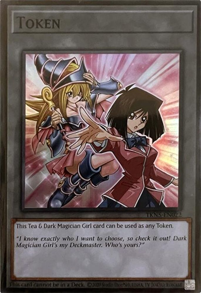 Token: Tea & Dark Magician Girl (TKN5-EN022) - Super Rare