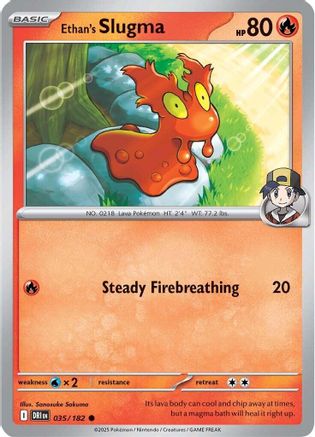 Ethan's Slugma 035  - Reverse Holofoil - Common