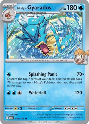 Misty's Gyarados 049  - Rare