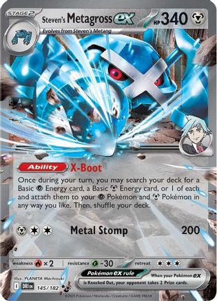Steven's Metagross ex 145  - Holofoil - Double Rare