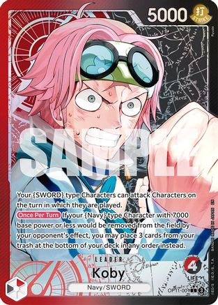Koby (001) (Alternate Art) (OP11-001) - Leader