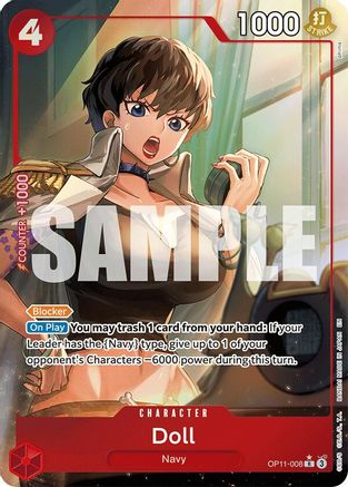Doll (Alternate Art) (OP11-008) - Rare
