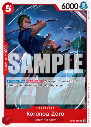 Roronoa Zoro (OP11-016) - Uncommon