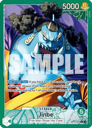 Jinbe (021) (Alternate Art) (OP11-021) - Leader