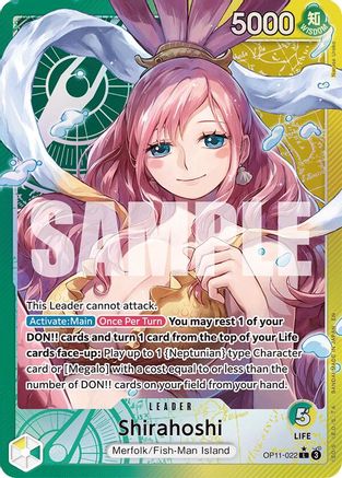 Shirahoshi (022) (Alternate Art) (OP11-022) - Leader