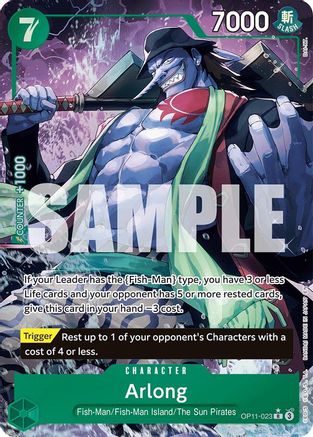 Arlong (Alternate Art) (OP11-023) - Rare