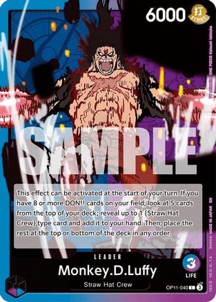 Monkey.D.Luffy (040) (OP11-040) - Leader