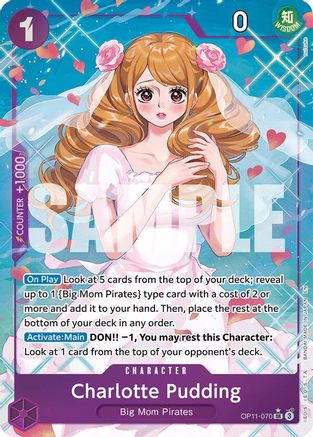 Charlotte Pudding (Alternate Art) (OP11-070) - Super Rare
