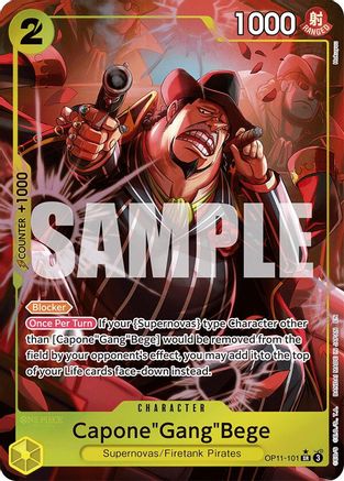 Capone"Gang"Bege (101) (Alternate Art) (OP11-101) - Super Rare