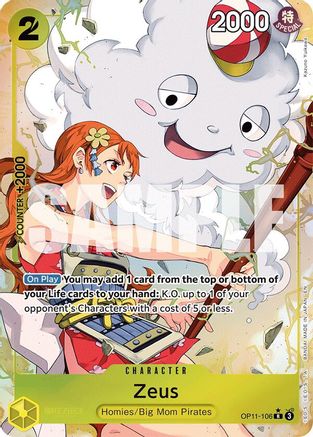 Zeus (Alternate Art) (OP11-106) - Rare