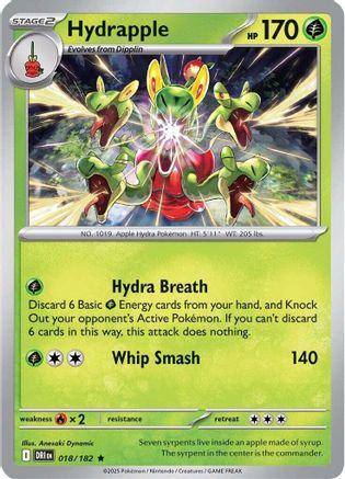 Hydrapple 018/182  - Reverse Holofoil - Rare
