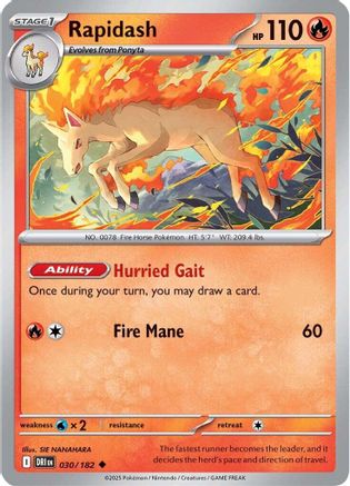 Rapidash 030/182  - Uncommon