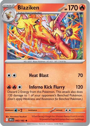 Blaziken 042/182  - Reverse Holofoil - Rare