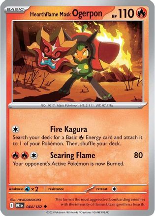 Hearthflame Mask Ogerpon 044  - Uncommon