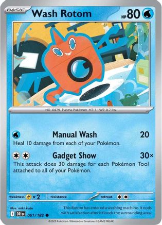 Wash Rotom 061  - Common