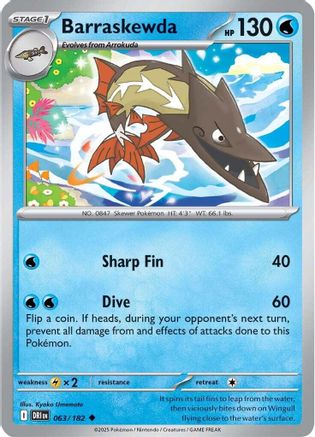 Barraskewda 063  - Reverse Holofoil - Uncommon