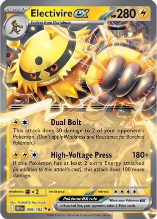 Electivire ex 069/182  - Holofoil - Double Rare