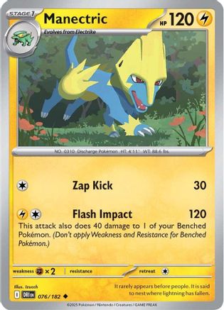 Manectric 076  - Reverse Holofoil - Uncommon