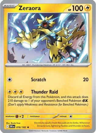 Zeraora 078  - Holofoil - Rare