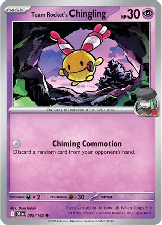 Team Rocket's Chingling 085  - Reverse Holofoil - Common