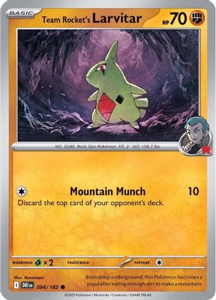 Team Rocket's Larvitar 094  - Common