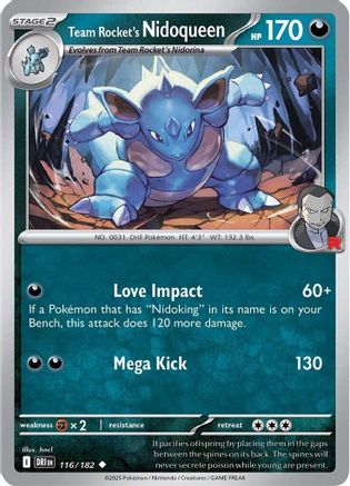 Team Rocket's Nidoqueen 116  - Uncommon