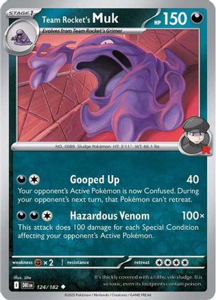 Team Rocket's Muk 124  - Uncommon