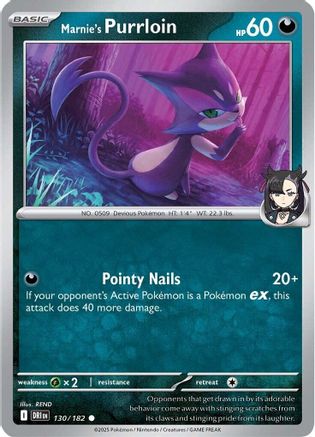Marnie's Purrloin 130  - Reverse Holofoil - Common