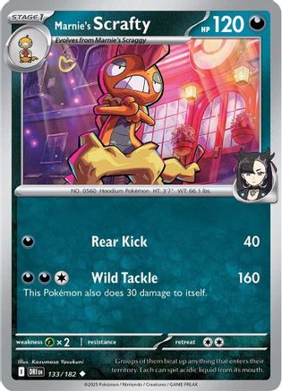 Marnie's Scrafty 133  - Uncommon