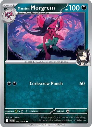 Marnie's Morgrem 135  - Reverse Holofoil - Uncommon