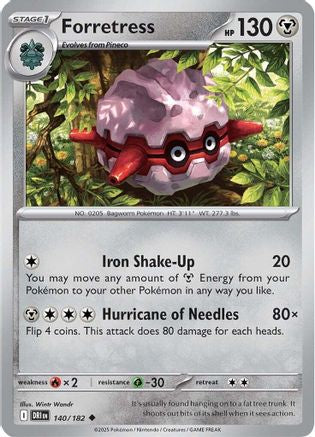 Forretress 140  - Reverse Holofoil - Uncommon