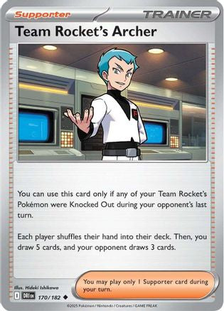 Team Rocket's Archer 170/182  - Uncommon