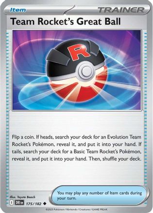 Team Rocket's Great Ball 175  - Uncommon