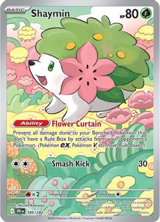 Shaymin 185/182  - Holofoil - Illustration Rare