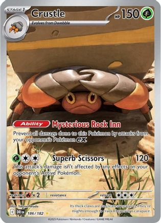 Crustle 186/182  - Holofoil - Illustration Rare