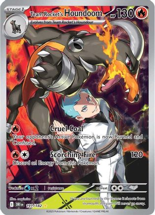 Team Rocket's Houndoom 191/182  - Holofoil - Illustration Rare