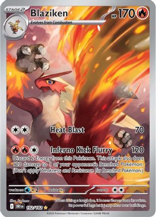 Blaziken 192/182  - Holofoil - Illustration Rare