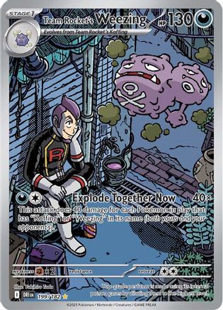 Team Rocket's Weezing 199/182  - Holofoil - Illustration Rare