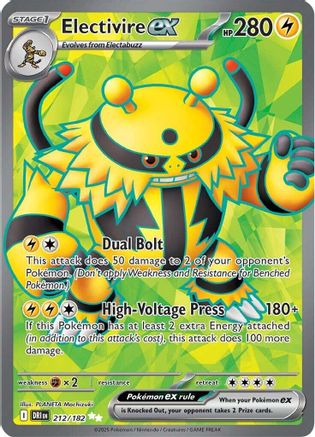 Electivire ex 212/182  - Holofoil - Ultra Rare