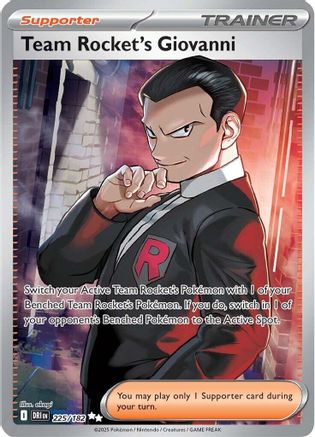 Team Rocket's Giovanni 225/182  - Holofoil - Ultra Rare