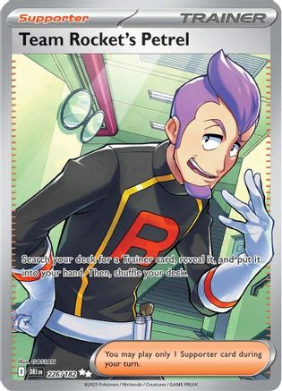Team Rocket's Petrel 226/182  - Holofoil - Ultra Rare