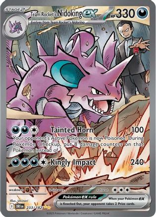 Team Rocket's Nidoking ex 233/182  - Holofoil - Special Illustration Rare