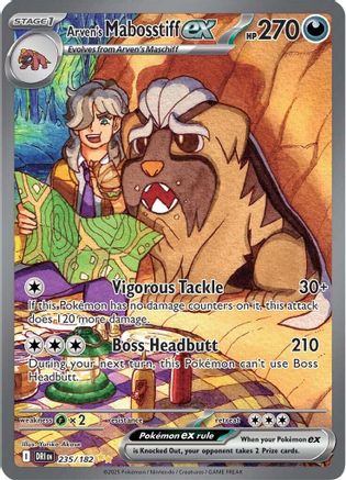 Arven's Mabosstiff ex 235/182  - Holofoil - Special Illustration Rare
